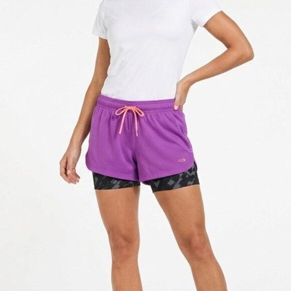 C9 by Champion Pants - C9 Champion Women’s Duo-Dry Athletic Shorts XS Biker Purple & Black Camo Print